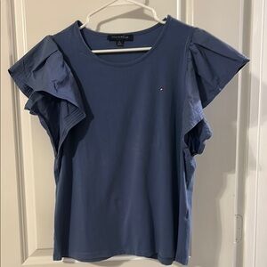Tommy Hilfiger Classic Blue Short Sleeve Top